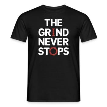 Agitation entrepreneuriale et bourreau de travail en affaires - T-shirt homme - noir - Devant - AI Model Male 178 light (178cm)
