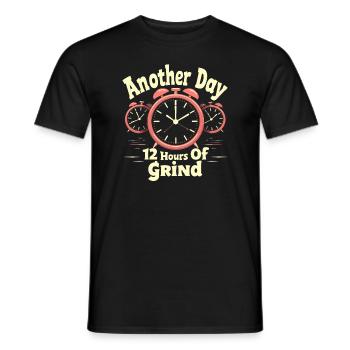 Agitation entrepreneuriale et bourreau de travail en affaires - T-shirt homme - noir - Devant - AI Model Male 178 light (178cm)
