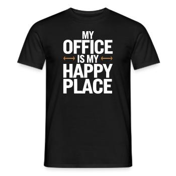 Agitation entrepreneuriale et bourreau de travail en affaires - T-shirt homme - noir - Devant - AI Model Male 178 light (178cm)