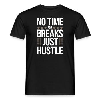 Agitation entrepreneuriale et bourreau de travail en affaires - T-shirt homme - noir - Devant - AI Model Male 178 light (178cm)