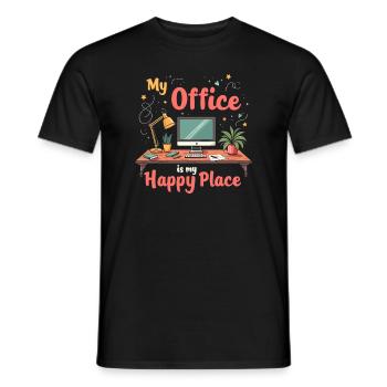 Ambitious goals and hustle culture - Men's T-Shirt - black - Front - AI Model Male 178 light (178cm)