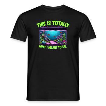Aquascaping Enthusiast Underwater Gardening - Men's T-Shirt - black - Front - AI Model Male 178 light (178cm)