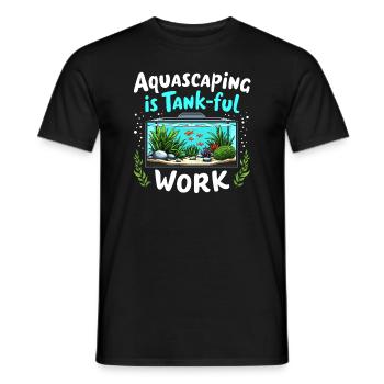 Aquascaping Enthusiast Underwater Gardening - Männer T-Shirt - Schwarz - Vorne - AI Model Male 178 light (178cm)
