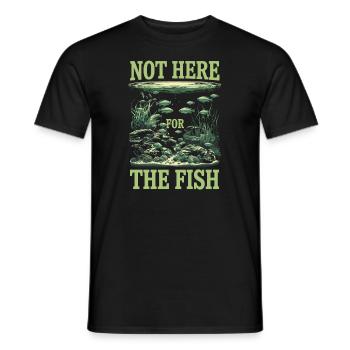 Aquascaping Enthusiast Underwater Gardening - Men's T-Shirt - black - Front - AI Model Male 178 light (178cm)