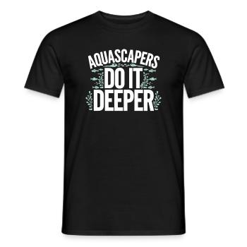 Aquascaping Enthusiast Underwater Gardening - Männer T-Shirt - Schwarz - Vorne - AI Model Male 178 light (178cm)