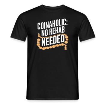 Coin Collector Coin Collection Numismatic History - Männer T-Shirt - Schwarz - Vorne - AI Model Male 178 light (178cm)