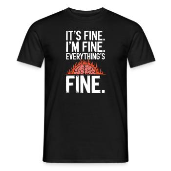 Understanding Psychology Mind and Behavior - Männer T-Shirt - Schwarz - Vorne - AI Model Male 178 light (178cm)