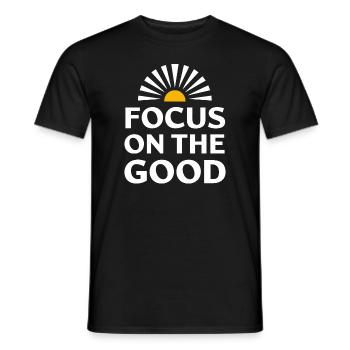 Harness Positivity And Mental Well-Being Through - Men's T-Shirt - black - Front - AI Model Male 178 light (178cm)