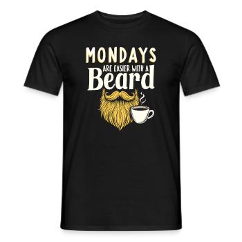Bearded Professional Work Life Beard Pride Bearded - Männer T-Shirt - Schwarz - Vorne - AI Model Male 178 light (178cm)