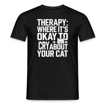 Mental Health Advocate Therapy Support Emotional - Men's T-Shirt - black - Front - AI Model Male 178 light (178cm)