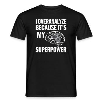 Mental Health Advocate Therapy Support Emotional - Men's T-Shirt - black - Front - AI Model Male 178 light (178cm)