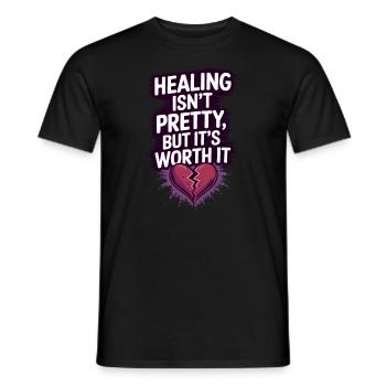 Mental Health Advocate Therapy Support Emotional - Men's T-Shirt - black - Front - AI Model Male 178 light (178cm)