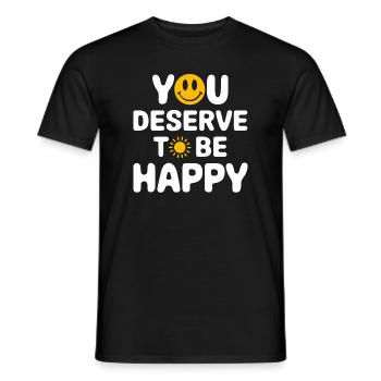 Mental Health Advocate Therapy Support Emotional - Men's T-Shirt - black - Front - AI Model Male 178 light (178cm)