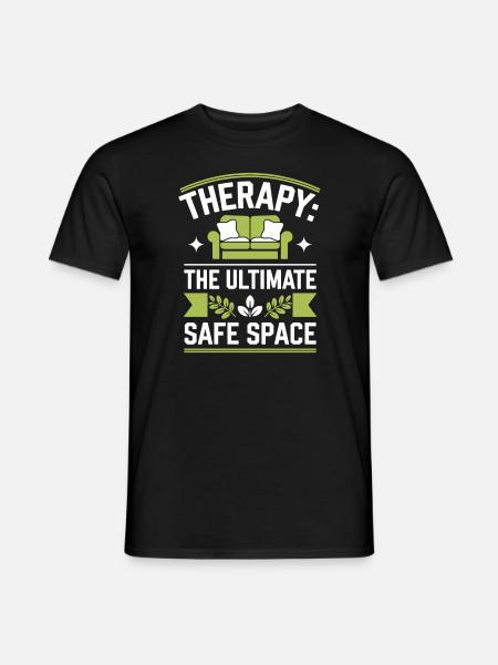 Mental Health Advocate Therapy Support Emotional - Männer T-Shirt - Schwarz