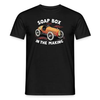 Boîte à savon alimentée par gravité Soap Box Racing Adventure pour le bricolage - T-shirt homme - noir - Devant - AI Model Male 178 light (178cm)