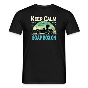 Boîte à savon alimentée par gravité Soap Box Racing Adventure pour le bricolage - T-shirt homme - noir - Devant - AI Model Male 178 light (178cm)