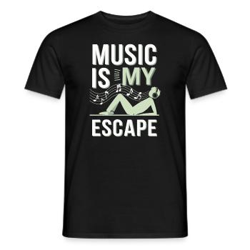 Chill Vibes Amateur de musique décontractée Relaxante - T-shirt homme - noir - Devant - AI Model Male 178 light (178cm)