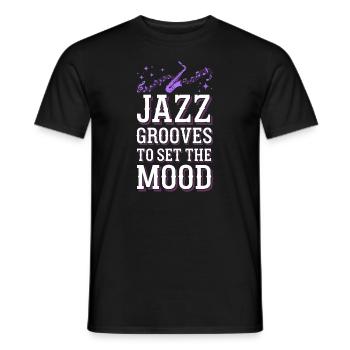 Smooth Jazz Vibes pour les amateurs et les passionnés de jazz - T-shirt homme - noir - Devant - AI Model Male 178 light (178cm)
