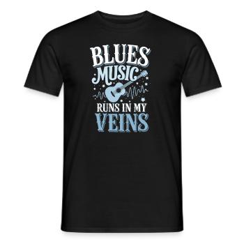 Soulful Tunes for Blues Lovers Embrace the Rhythms - Männer T-Shirt - Schwarz - Vorne - AI Model Male 178 light (178cm)