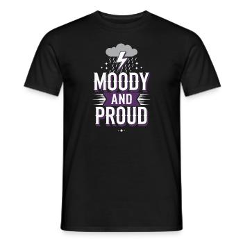 Emo Vibes and Emotional Punk Aesthetic for the - Männer T-Shirt - Schwarz - Vorne - AI Model Male 178 light (178cm)