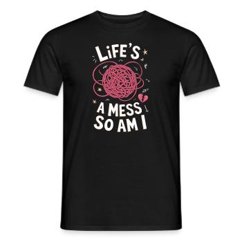 Emo Vibes and Emotional Punk Aesthetic for the - Männer T-Shirt - Schwarz - Vorne - AI Model Male 178 light (178cm)