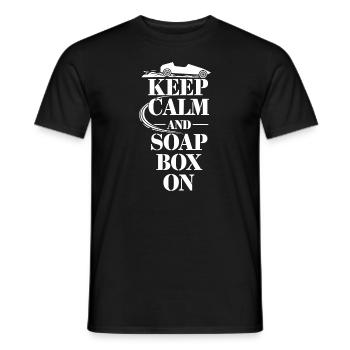 Boîte à savon alimentée par gravité Soap Box Racing Adventure pour le bricolage - T-shirt homme - noir - Devant - AI Model Male 178 light (178cm)