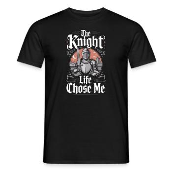 Foire Renaissance tenue Médiéval Ren Faire - T-shirt homme - noir - Devant - AI Model Male 178 light (178cm)