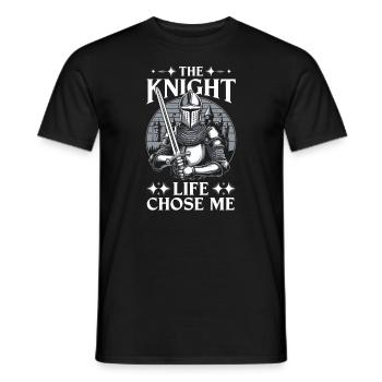 Foire Renaissance tenue Médiéval Ren Faire - T-shirt homme - noir - Devant - AI Model Male 178 light (178cm)