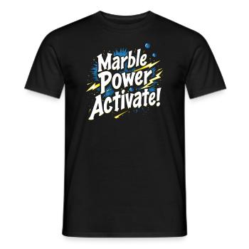 Des aventures palpitantes de courses de billes pour les passionnés - T-shirt homme - noir - Devant - AI Model Male 178 light (178cm)