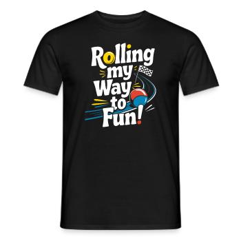 Des aventures palpitantes de courses de billes pour les passionnés - T-shirt homme - noir - Devant - AI Model Male 178 light (178cm)