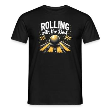Des aventures palpitantes de courses de billes pour les passionnés - T-shirt homme - noir - Devant - AI Model Male 178 light (178cm)
