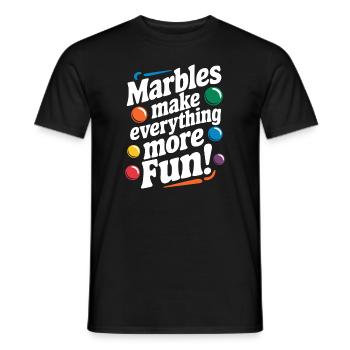 Des aventures palpitantes de courses de billes pour les passionnés - T-shirt homme - noir - Devant - AI Model Male 178 light (178cm)