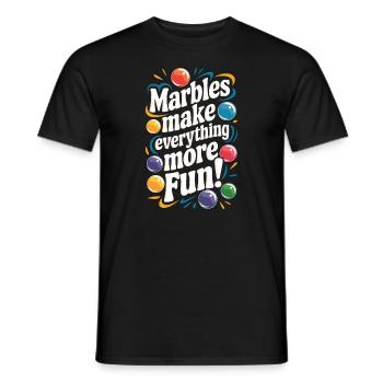 Des aventures palpitantes de courses de billes pour les passionnés - T-shirt homme - noir - Devant - AI Model Male 178 light (178cm)