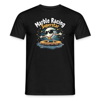 Des aventures palpitantes de courses de billes pour les passionnés - T-shirt homme - noir - Devant - AI Model Male 178 light (178cm)