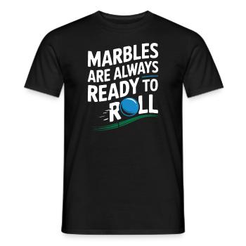 Des aventures palpitantes de courses de billes pour les passionnés - T-shirt homme - noir - Devant - AI Model Male 178 light (178cm)
