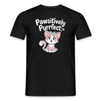 Furry Fandom Enthusiast Cosplay Fun and Fursuiting - Men's T-Shirt - black - Front - AI Model Male 178 light (178cm)