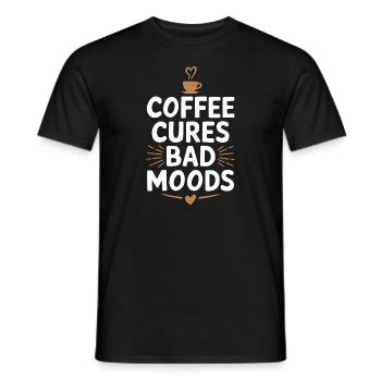 Embrassez la vie du café avec humour et enthousiasme - T-shirt homme - noir - Devant - AI Model Male 178 light (178cm)