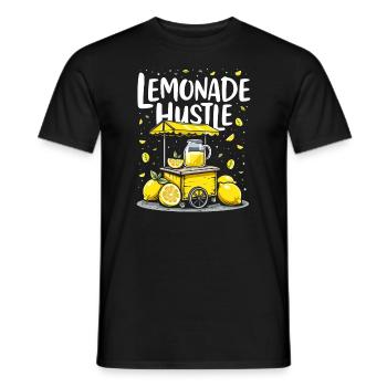 Refreshing Lemonade Vibes: Perfect for Lemonade - Men's T-Shirt - black - Front - AI Model Male 178 light (178cm)