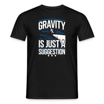 Plongée de falaise Sports d’aventure Thrill Seeker - T-shirt homme - noir - Devant - AI Model Male 178 light (178cm)