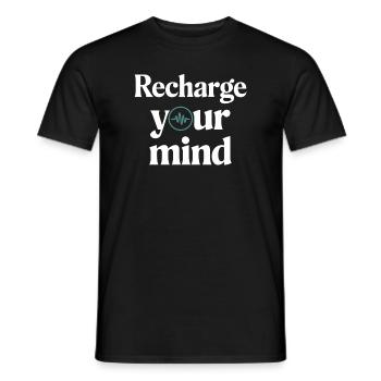 Voyage de guérison émotionnelle vers la pleine conscience et - T-shirt homme - noir - Devant - AI Model Male 178 light (178cm)
