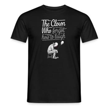 Mélancolique Triste Clown Art émotionnel Exploration - T-shirt homme - noir - Devant - AI Model Male 178 light (178cm)