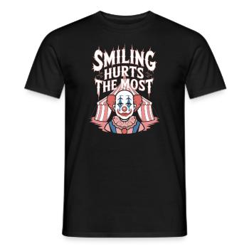 Mélancolique Triste Clown Art émotionnel Exploration - T-shirt homme - noir - Devant - AI Model Male 178 light (178cm)