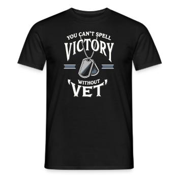 Honor Veterans Day with Patriotism and Military - Männer T-Shirt - Schwarz - Vorne - AI Model Male 178 light (178cm)