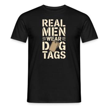 Honor Veterans Day with Patriotism and Military - Männer T-Shirt - Schwarz - Vorne - AI Model Male 178 light (178cm)