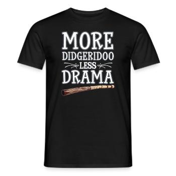 Didgeridoo Player Embracing Aboriginal Instrument - Männer T-Shirt - Schwarz - Vorne - AI Model Male 178 light (178cm)