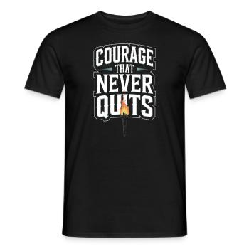 Honor Veterans Day with Patriotism and Military - Men's T-Shirt - black - Front - AI Model Male 178 light (178cm)