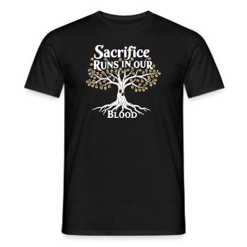 Honor Veterans Day with Patriotism and Military - Men's T-Shirt - black - Front - AI Model Male 178 light (178cm)