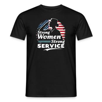 Honor Veterans Day with Patriotism and Military - Männer T-Shirt - Schwarz - Vorne - AI Model Male 178 light (178cm)