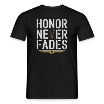 Honor Veterans Day with Patriotism and Military - Men's T-Shirt - black - Front - AI Model Male 178 light (178cm)
