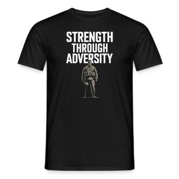 Honor Veterans Day with Patriotism and Military - Men's T-Shirt - black - Front - AI Model Male 178 light (178cm)